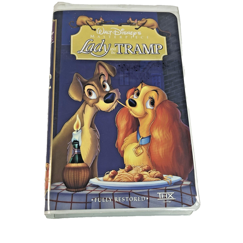 Disney Lady and the Tramp VHS Masterpiece Collection Clamshell